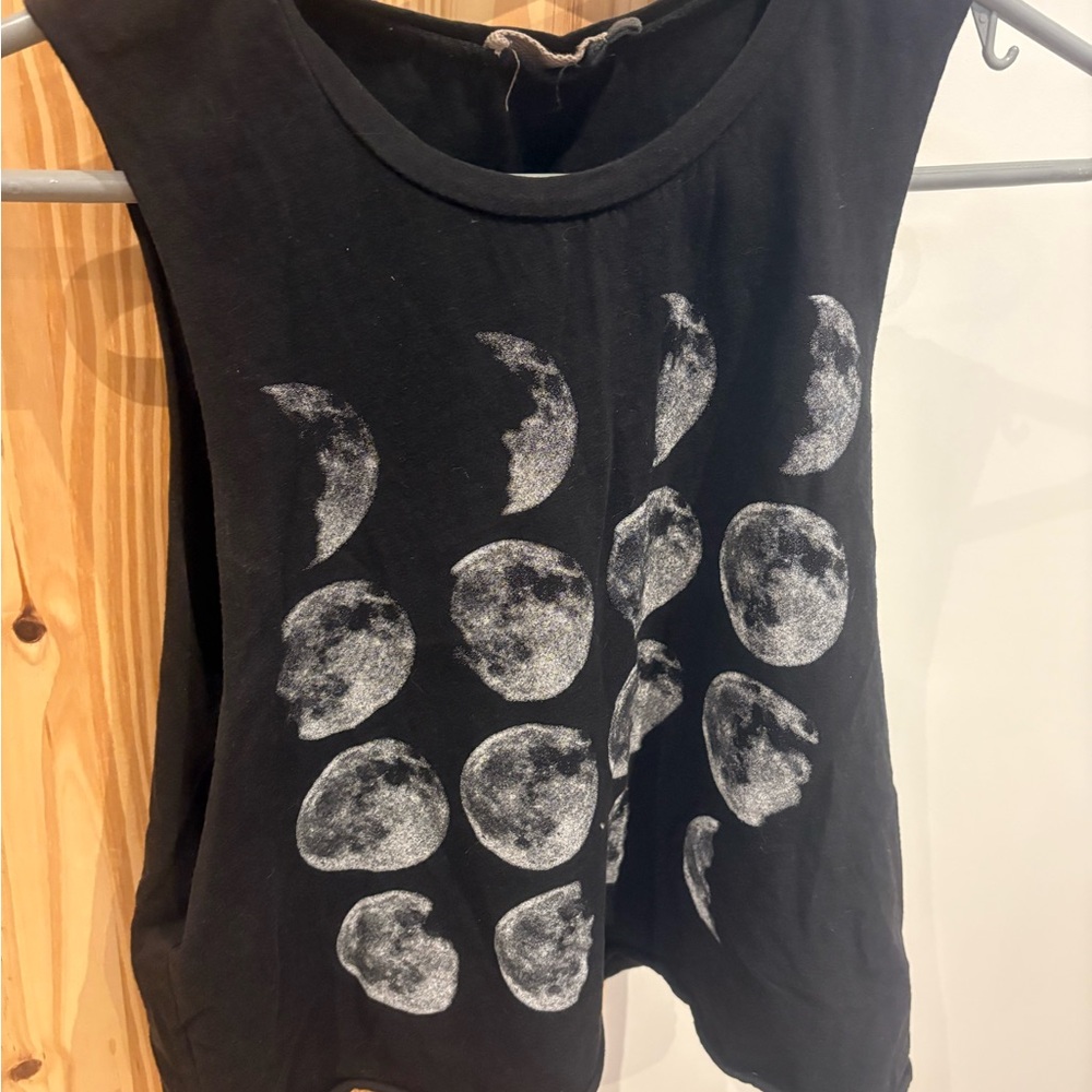 Garage Black Moon Phases Muscle Tee